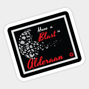 Alderaan Postcard Sticker